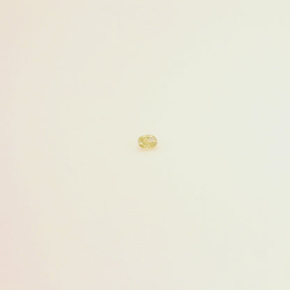 0,05 ct, Fancy Intense Greenish Yellow (Lime), I, Oval, Not Certified*