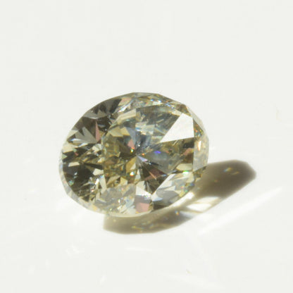 1,04 ct, Fancy Grayish Yellowish Green, VS2, Oval, GIA Certified