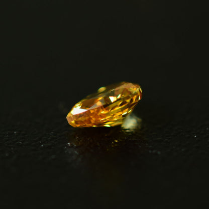 0,25 ct, Fancy Intense Orange-Yellow, I2, Pear, GIA Certified